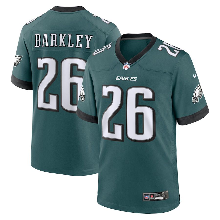 Men Philadelphia Eagles #26 Saquon Barkley 2024 Nike Midnight Green Game Player NFL Jersey->philadelphia phillies->MLB Jersey